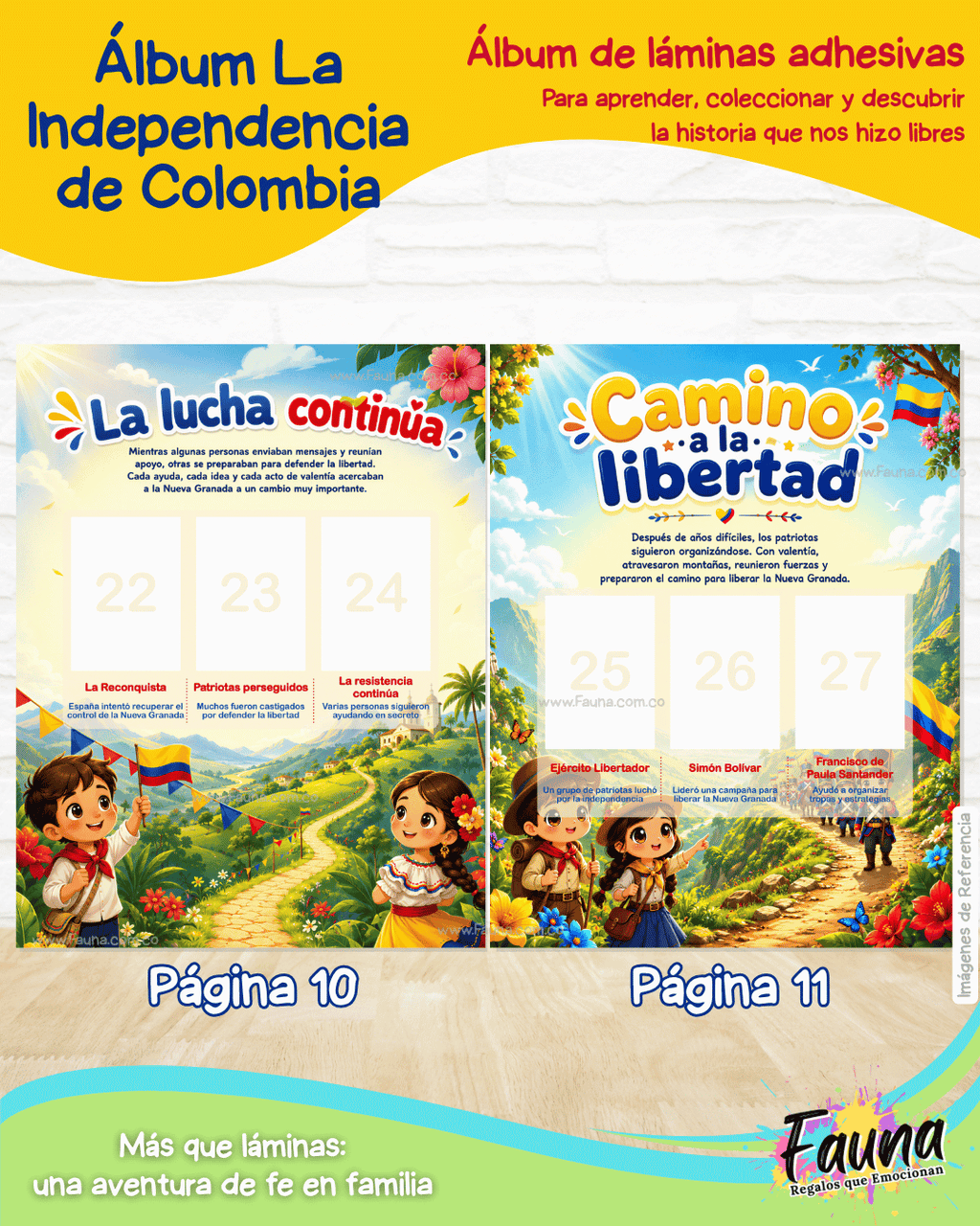 Colombia: Nuestra Historia en Stickers – Álbum de la Independencia para Niños