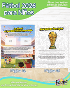 Álbum de Láminas de Fútbol 2026 para Niños (Incluye todas las láminas)
