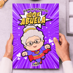 Álbum de Láminas Súper Abuela Personalizado con 18 Fotos
