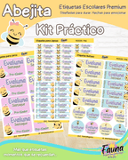 Abejita 🐝 - Etiquetas Escolares Premium Personalizadas