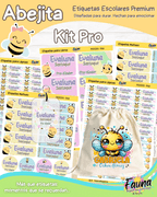 Abejita 🐝 - Etiquetas Escolares Premium Personalizadas