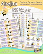 Abejita 🐝 - Etiquetas Escolares Premium Personalizadas
