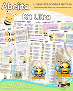 Abejita 🐝 - Etiquetas Escolares Premium Personalizadas