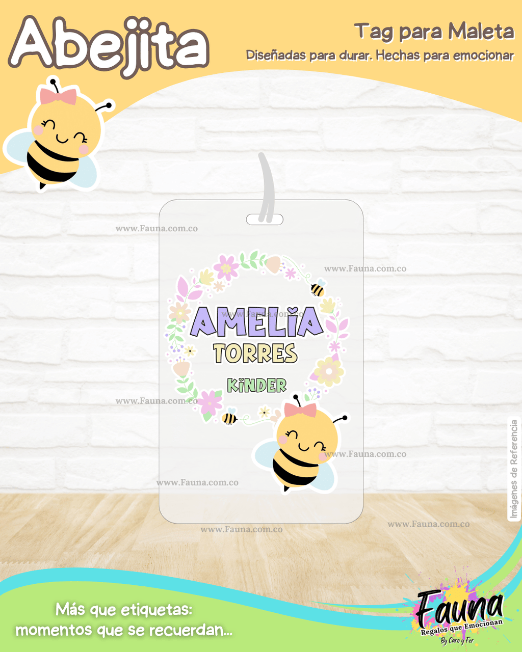 Abejita 🐝 - Etiquetas Escolares Premium Personalizadas