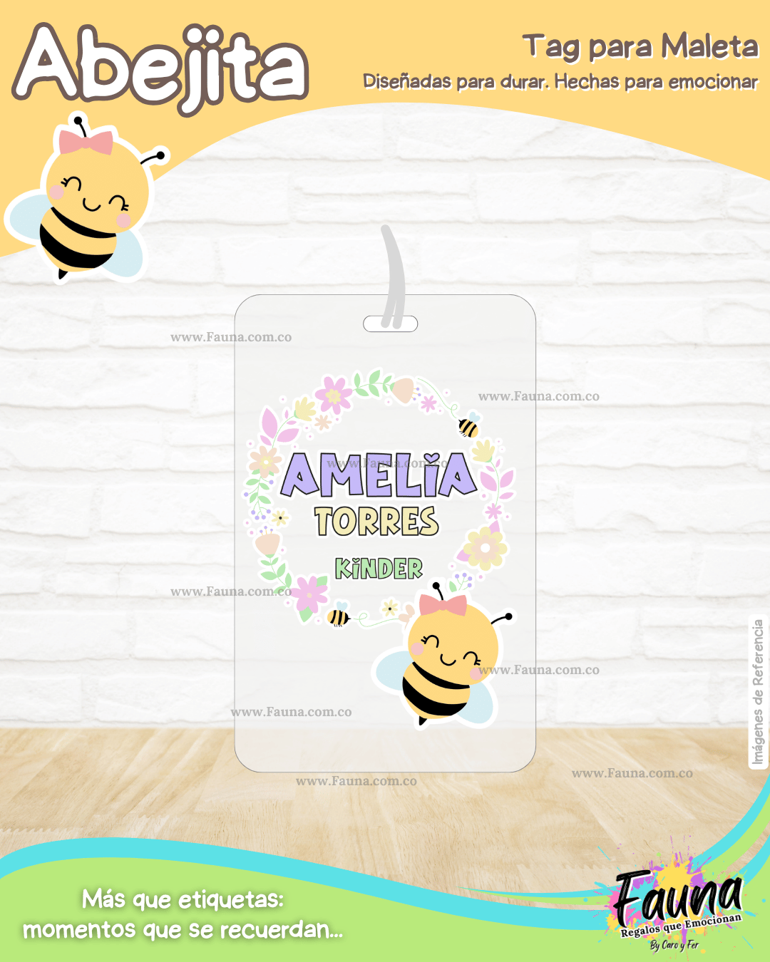 Abejita 🐝 - Etiquetas Escolares Premium Personalizadas