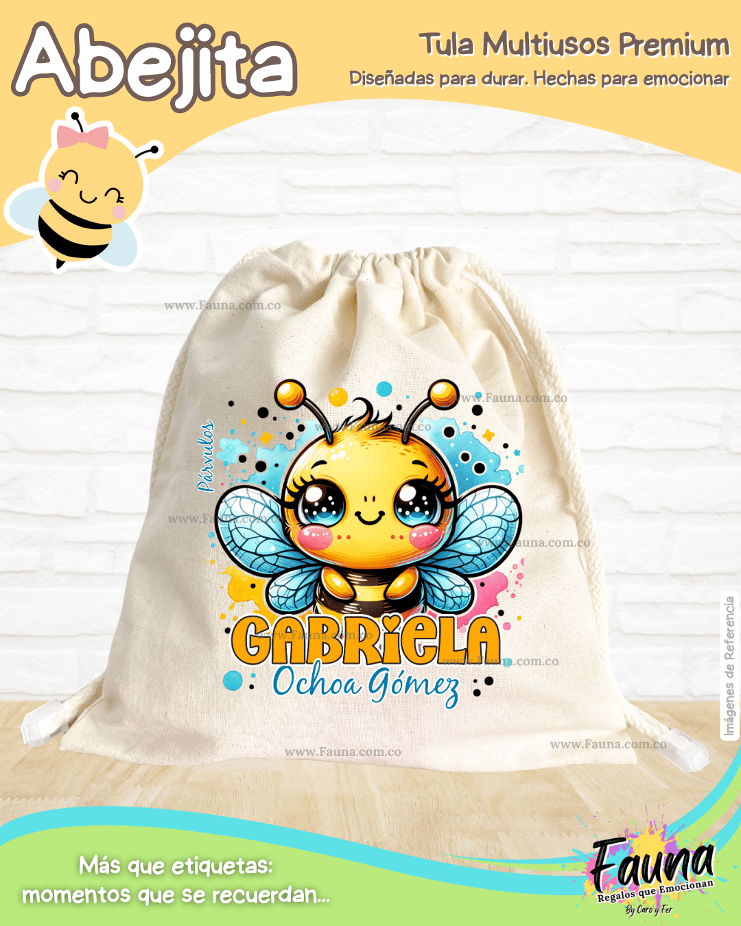 Abejita 🐝 - Etiquetas Escolares Premium Personalizadas