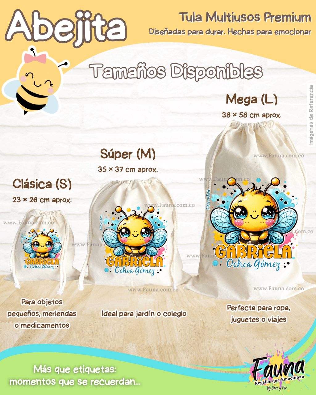 Abejita 🐝 - Etiquetas Escolares Premium Personalizadas