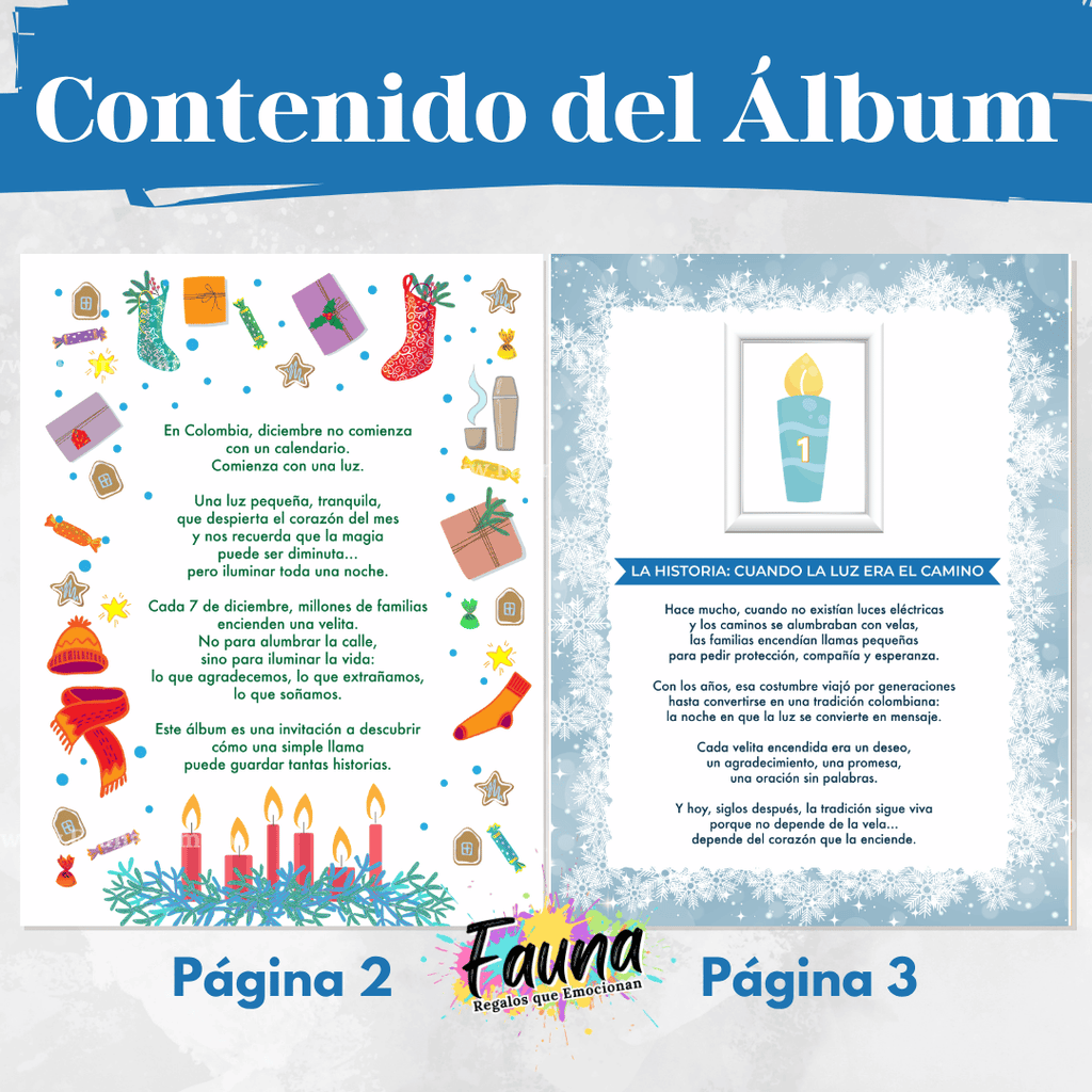 Álbum Día de las Velitas 2025 – Álbum con Láminas tipo Panini 🕯️