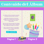 Álbum de Láminas Feliz Cumpleaños Personalizado con 18 Fotos