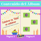 Álbum de Láminas Feliz Cumpleaños Personalizado con 18 Fotos