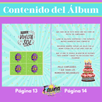 Álbum de Láminas Feliz Cumpleaños Personalizado con 18 Fotos