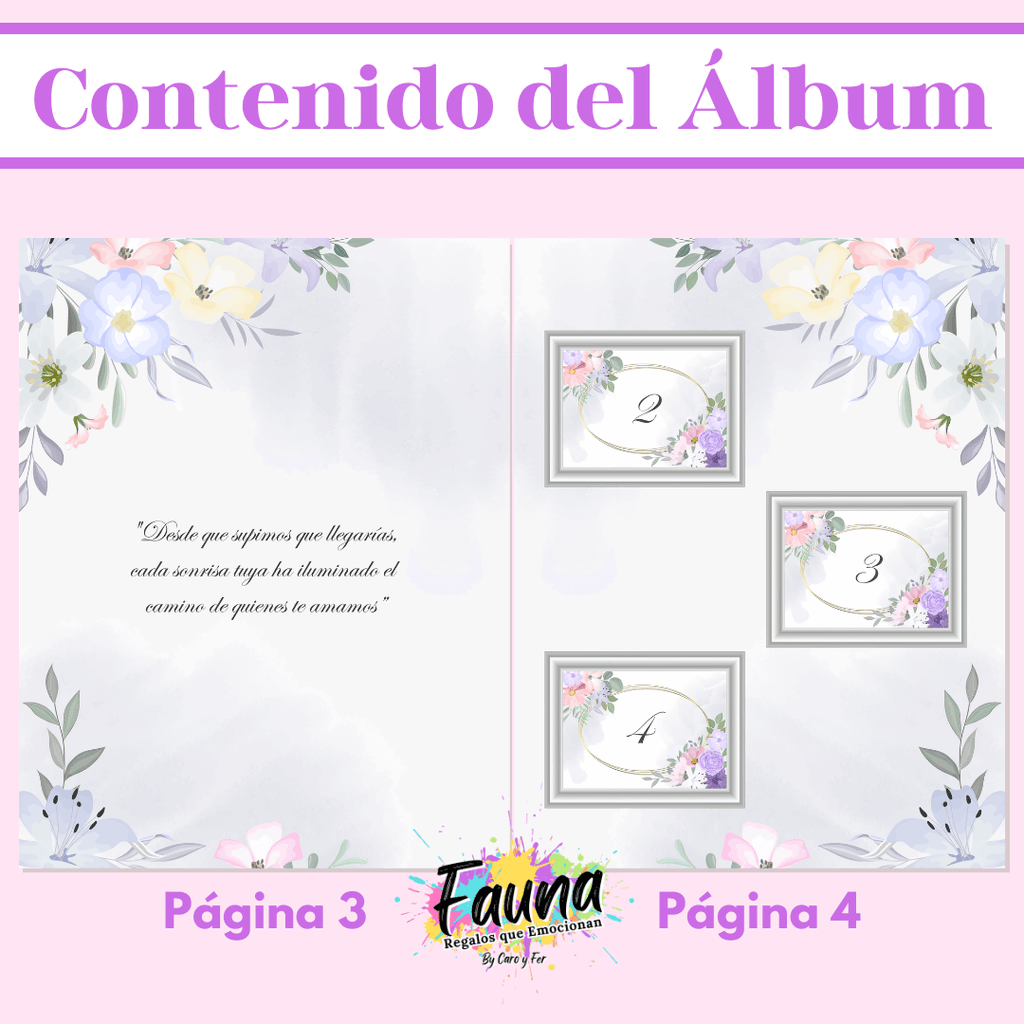 Álbum de Láminas 15 Años Personalizado con 18 Fotos - Fauna Regalos que emocionan