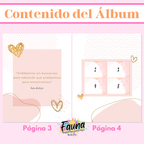 Álbum de Láminas para Aniversario Personalizado con 18 Fotos - Fauna Regalos que emocionan