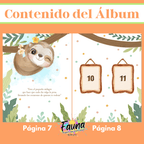 Álbum de Láminas Mi Primer Año para Bebé Personalizado con 18 Fotos - Fauna Regalos que emocionan
