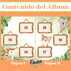 Álbum de Láminas Mi Primer Año para Bebé Personalizado con 18 Fotos - Fauna Regalos que emocionan