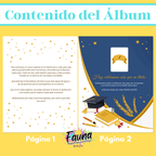 Álbum de Láminas de Grado Personalizado con 18 Fotos - Fauna Regalos que emocionan