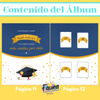 Álbum de Láminas de Grado Personalizado con 18 Fotos - Fauna Regalos que emocionan