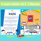 Álbum de Láminas para Papá Personalizado con 18 Fotos - Fauna Regalos que emocionan