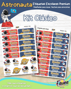 Astronauta 🚀 - Etiquetas Escolares Premium Personalizadas