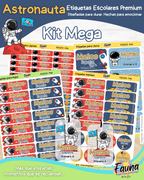 Astronauta 🚀 - Etiquetas Escolares Premium Personalizadas