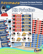 Astronauta 🚀 - Etiquetas Escolares Premium Personalizadas