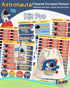 Astronauta 🚀 - Etiquetas Escolares Premium Personalizadas