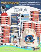 Astronauta 🚀 - Etiquetas Escolares Premium Personalizadas