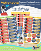 Astronauta 🚀 - Etiquetas Escolares Premium Personalizadas