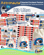 Astronauta 🚀 - Etiquetas Escolares Premium Personalizadas