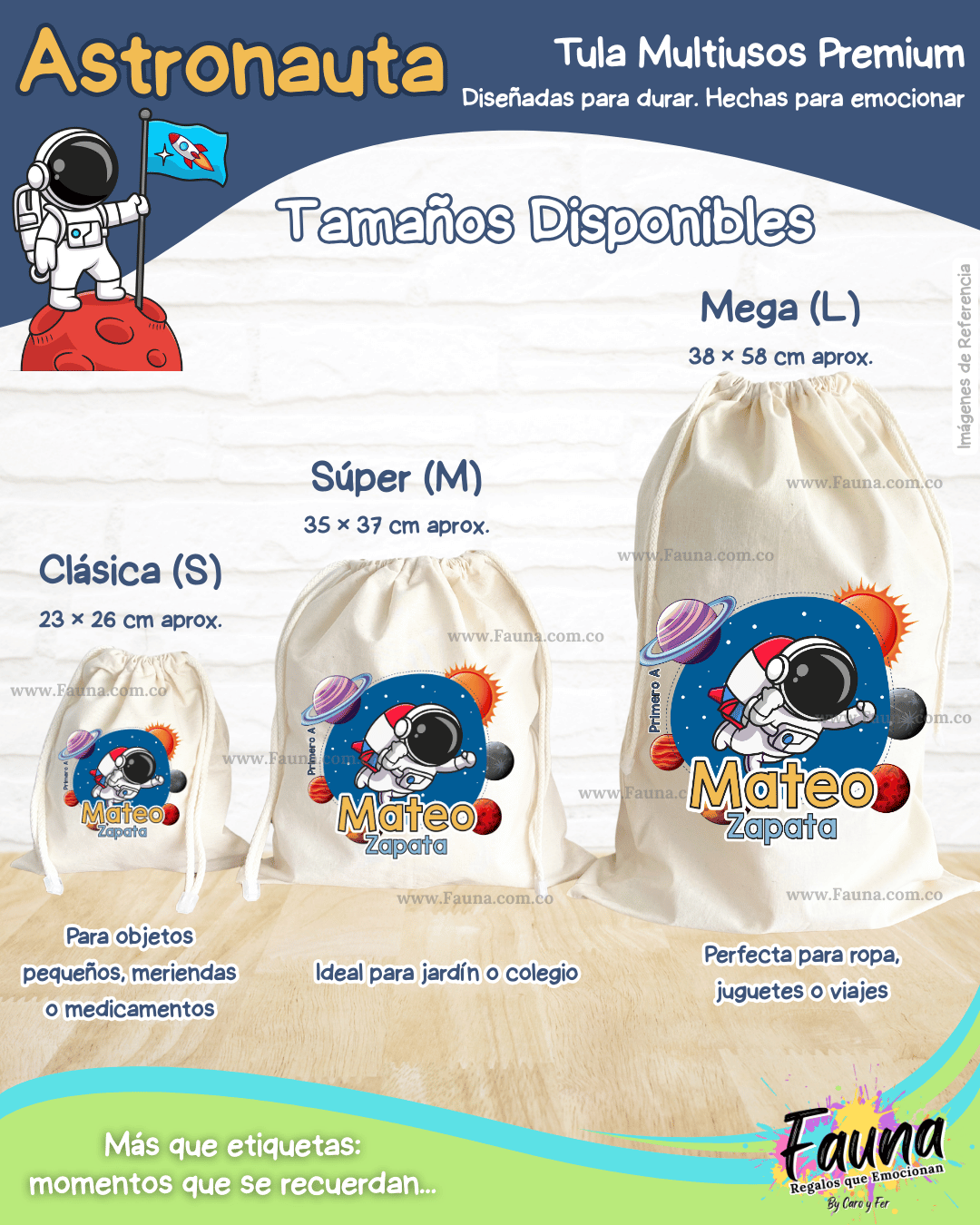 Astronauta 🚀 - Etiquetas Escolares Premium Personalizadas