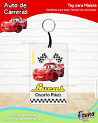 Auto de Carreras 🏎️ - Etiquetas Escolares Premium Personalizadas