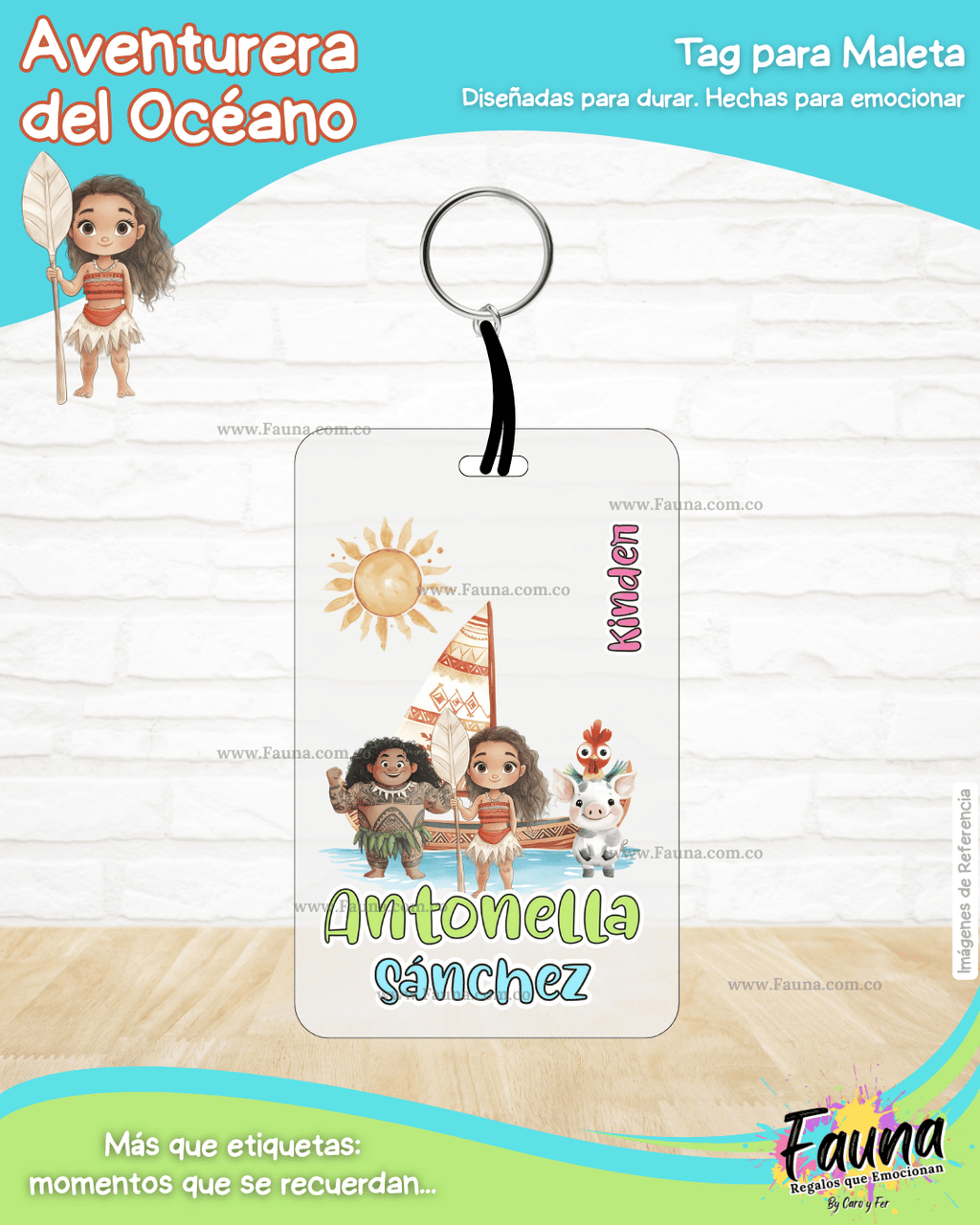 Aventurera del Océano 🌺 - Etiquetas Escolares Premium Personalizadas