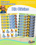 Criaturas Coleccionables 🟡 - Etiquetas Escolares Premium Personalizadas