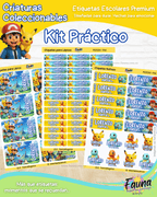 Criaturas Coleccionables 🟡 - Etiquetas Escolares Premium Personalizadas