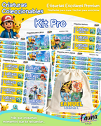 Criaturas Coleccionables 🟡 - Etiquetas Escolares Premium Personalizadas