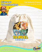 Criaturas Coleccionables 🟡 - Tula personalizada para niño – multiusos con nombre