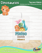 Dinosaurios 🦖 - Etiquetas Escolares Premium Personalizadas