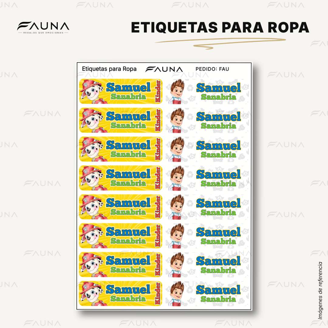 Cachorros Aventureros 🐾 - Etiquetas Escolares Premium Personalizadas