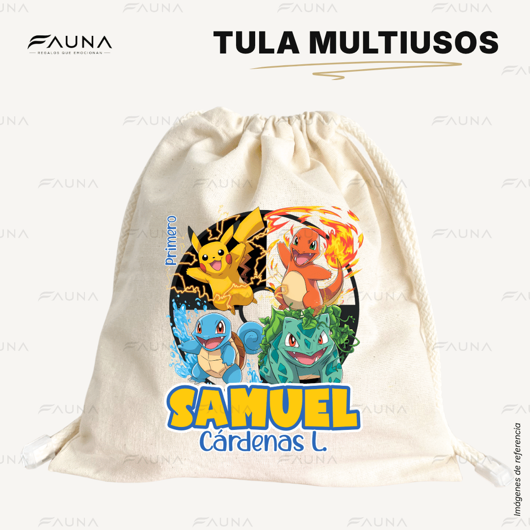Criaturas Coleccionables 🟡 - Tula personalizada para niño – multiusos con nombre