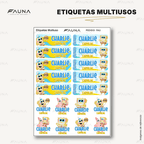 Diversión bajo el mar 💦 - Etiquetas Escolares Premium Personalizadas