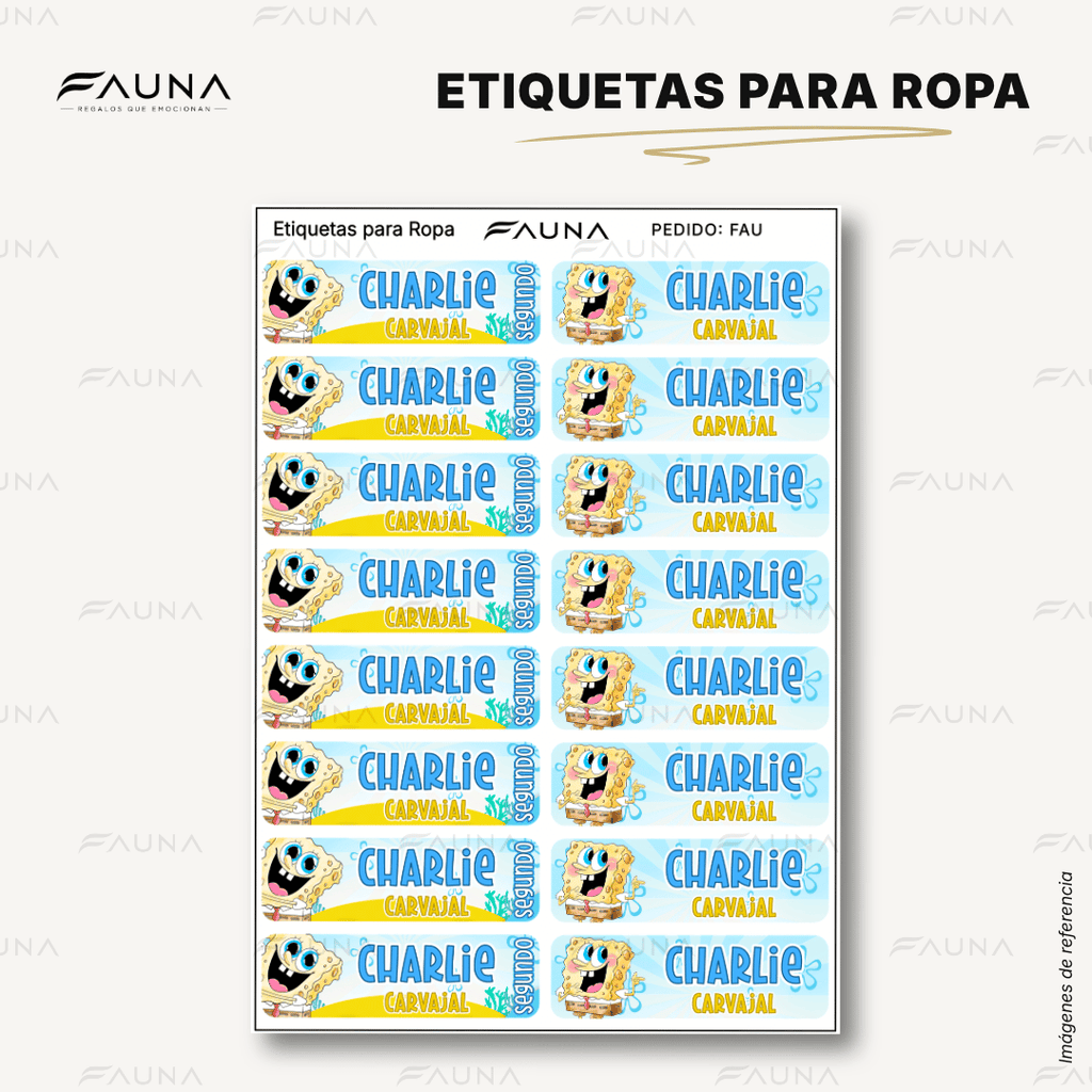 Diversión bajo el mar 💦 - Etiquetas Escolares Premium Personalizadas