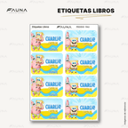 Diversión bajo el mar 💦 - Etiquetas Escolares Premium Personalizadas