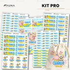Diversión bajo el mar 💦 - Etiquetas Escolares Premium Personalizadas