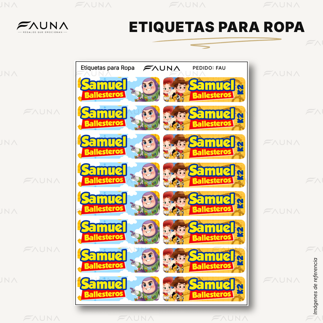 Juguetes Aventureros 🧸 - Etiquetas Escolares Premium Personalizadas