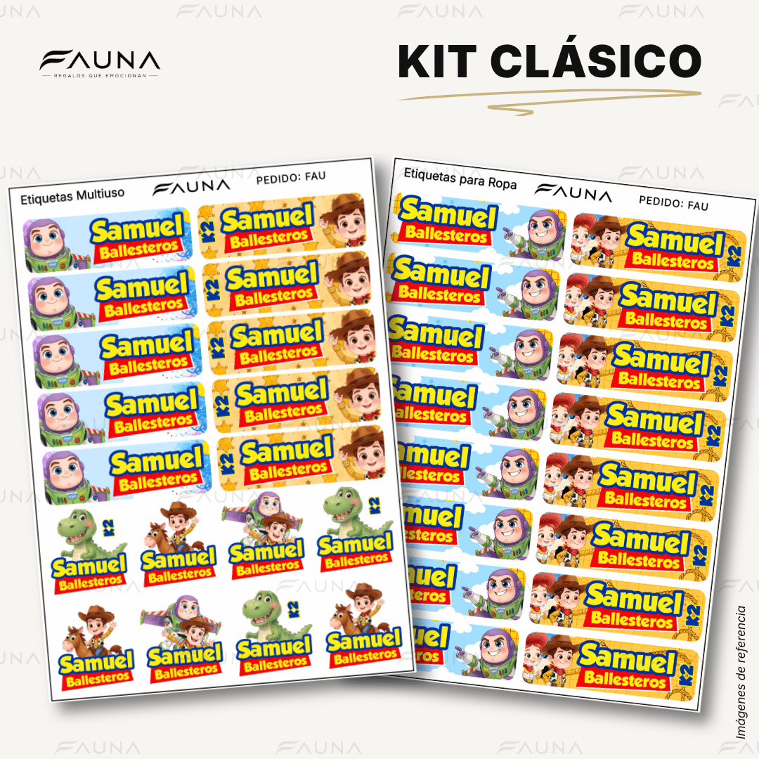 Juguetes Aventureros 🧸 - Etiquetas Escolares Premium Personalizadas