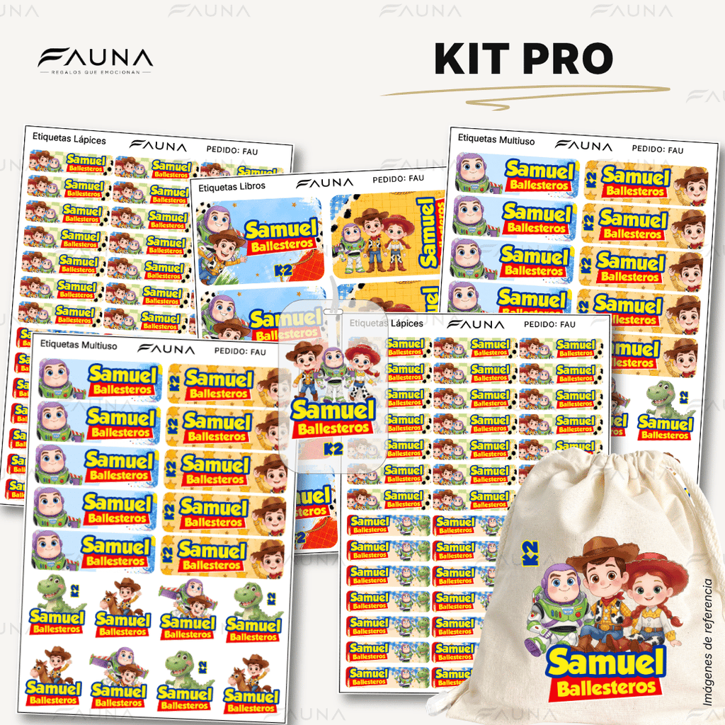 Juguetes Aventureros 🧸 - Etiquetas Escolares Premium Personalizadas