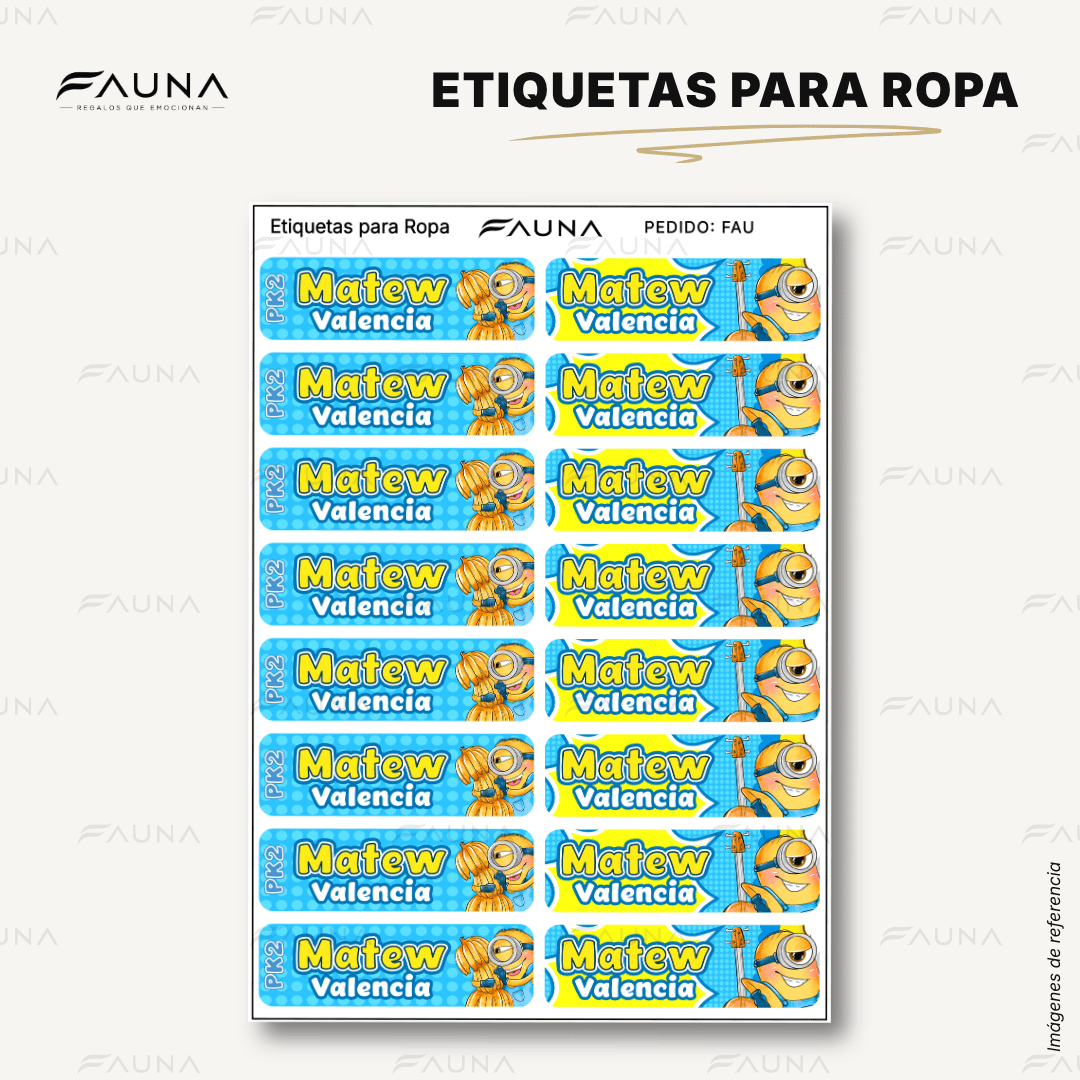 Locuras Amarillas 🍌 - Etiquetas Escolares Premium Personalizadas