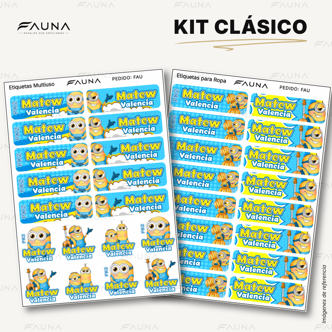 Locuras Amarillas 🍌 - Etiquetas Escolares Premium Personalizadas