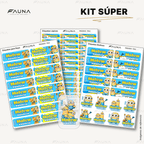 Locuras Amarillas 🍌 - Etiquetas Escolares Premium Personalizadas