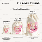 Muñeca Glam 🩷 - Tula personalizada para niña – multiusos con nombre